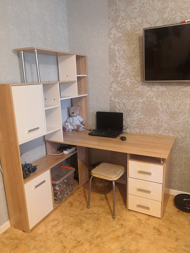 Стол компьютерный КС15 белый правый фото покупателя 24