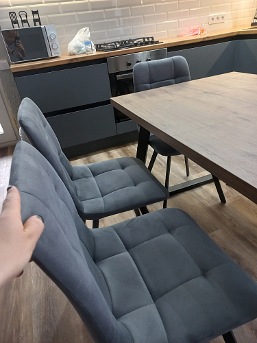 Стул на металлокаркасе Чилли синий / белый фото покупателя 1035