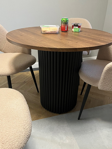 Деревянный стол Барел 89 белый / золото фото покупателя 26