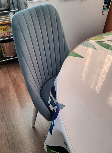 Стул на металлокаркасе Kora green / black фото покупателя 109