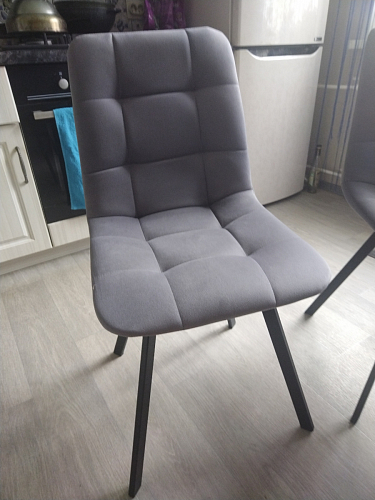 Стул на металлокаркасе Чилли черный / зеленый фото покупателя 1047