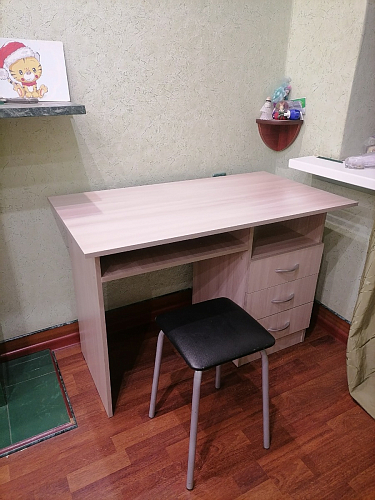 Стол письменный Бриз МДФ волна лайм / ясень светлый фото покупателя 215