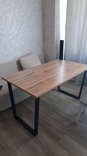 Деревянный стол Лота Лофт 120х75 белый матовый / дуб крафт золотой фото покупателя 124