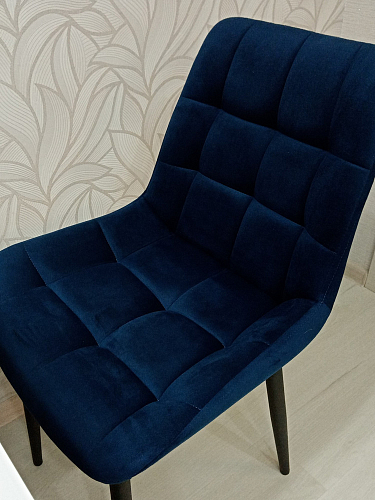 Стул на металлокаркасе Челси коричневый велюр (california 238) / белый фото покупателя 204