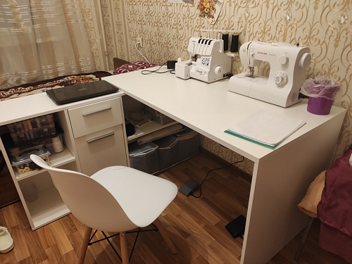 Письменный стол Лайт 03.245F белый гладкий 101 фото покупателя 102