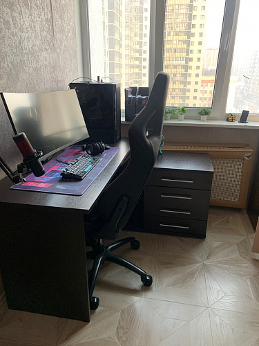 Компьютерный стол КСТ-109Л венге фото покупателя 55