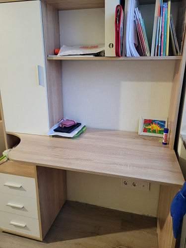 Письменный стол КСТ-16 левый венге / беленый дуб фото покупателя 80