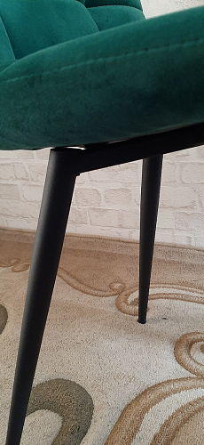 Стул на металлокаркасе Чилли синяя ткань / белый фото покупателя 1297