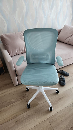 Компьютерное кресло Konfi gray / blue / white фото покупателя 307