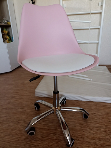 Компьютерное кресло Kolin с подушкой clear / white фото покупателя 242