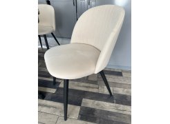 Стул на металлокаркасе Gabi 1 бежевый / черный с серебряными наконечниками фото покупателя 42