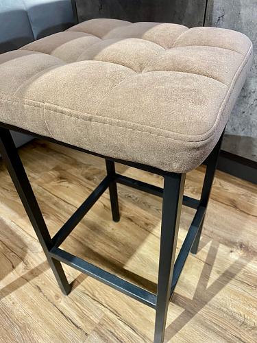 Барный стул Лофт микровелюр катания блэк / черный матовый фото покупателя 224