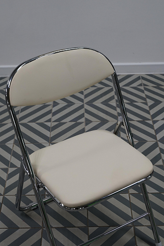 Стул на металлокаркасе Fold 1 складной black / black из шоурума 1