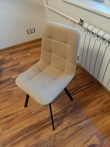 Стул на металлокаркасе Чилли К кирпичный / черный фото покупателя 458