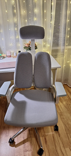 Компьютерное кресло Hiba gray / chrome фото покупателя 18