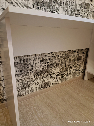 Письменный стол СПм-25 левый белый  - Уцененный экземпляр фото покупателя 27