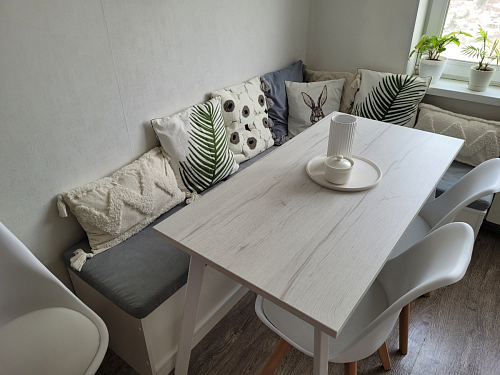 Стол Тринити Лофт 120 32 мм дуб галифакс табако / черный матовый фото покупателя 762