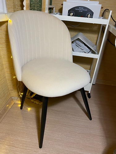 Стул на металлокаркасе Gabi 1 light purple / black фото покупателя 954