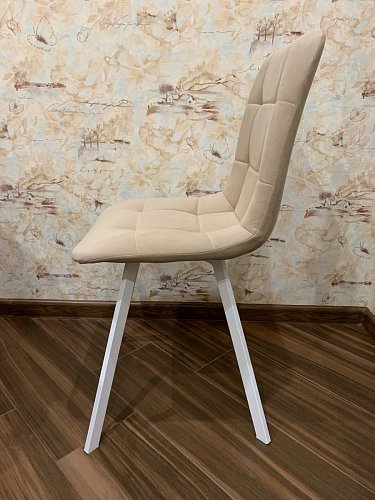 Стул на металлокаркасе Чилли синий / белый фото покупателя 720