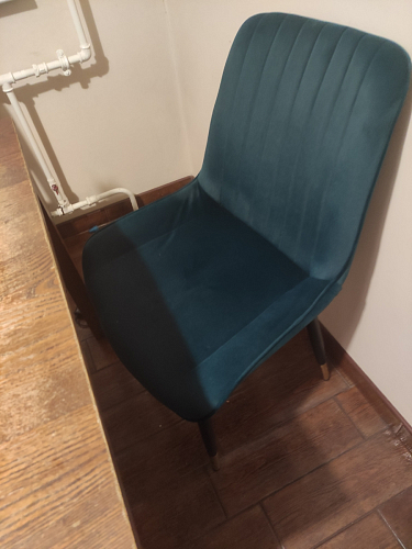 Стул на металлокаркасе Seda 01 blue / gold / black фото покупателя 10