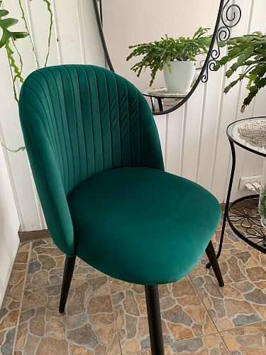 Стул на металлокаркасе Gabi 1 light purple / black фото покупателя 297