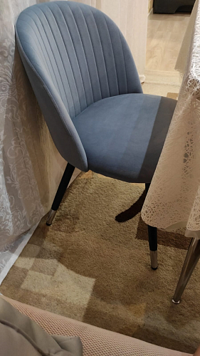 Стул на металлокаркасе Gabi gray / black фото покупателя 282