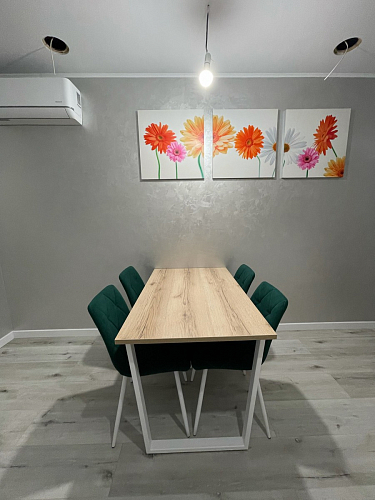 Деревянный стол Барон О 200 х 90 белая пленка шагрень / белый фото покупателя 9