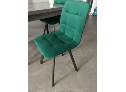 Стул на металлокаркасе Чилли синяя ткань / белый фото покупателя 196