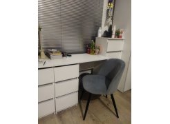 Стул на металлокаркасе Gabi 1 gray / black фото покупателя 396