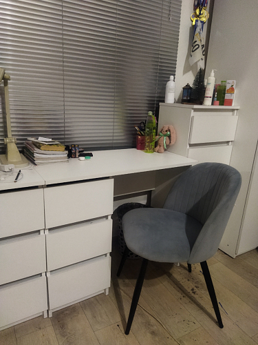 Стул на металлокаркасе Gabi 1 light purple / black фото покупателя 396