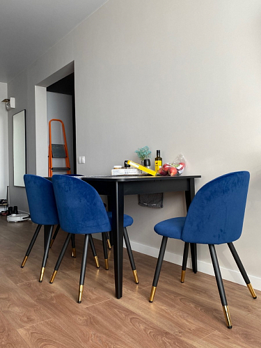 Стул на металлокаркасе Gabi gray / black фото покупателя 759