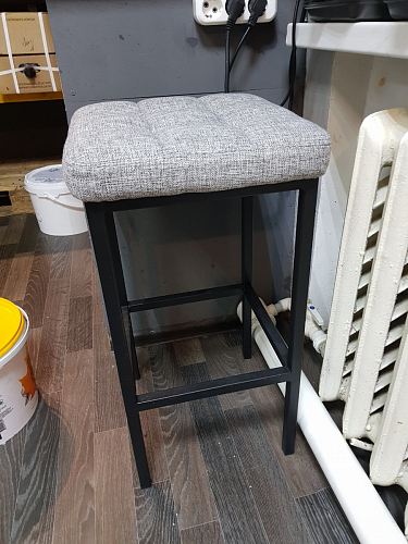 Барный стул Лофт микровелюр катания изумруд / черный матовый фото покупателя 153