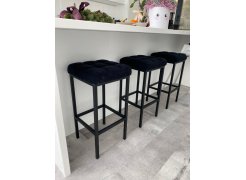 Барный стул Лофт кожзам d1 / черный матовый фото покупателя 3