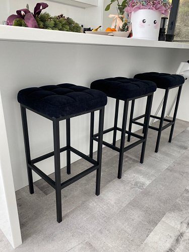 Барный стул Лофт катания минт / белый матовый фото покупателя 3