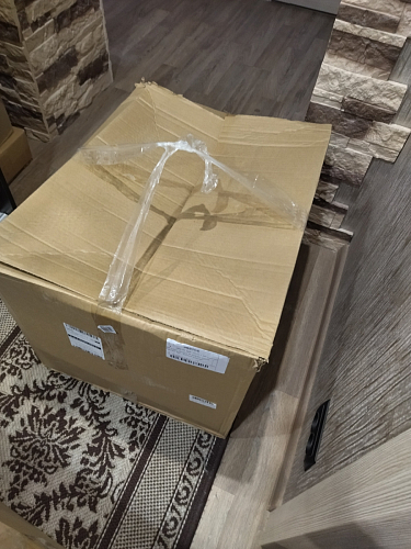 Стул на металлокаркасе Чилли синяя ткань / белый фото покупателя 856