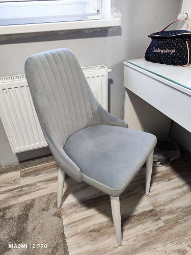 Стул на металлокаркасе Kora dark gray / black фото покупателя 84