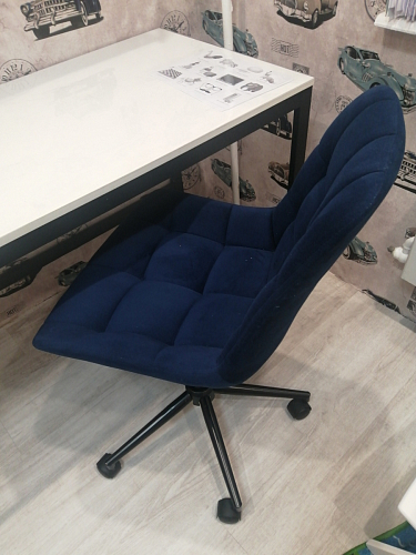 Компьютерное кресло Честер латте / золото фото покупателя 33