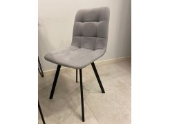 Стул на металлокаркасе Чилли синяя ткань / белый фото покупателя 484