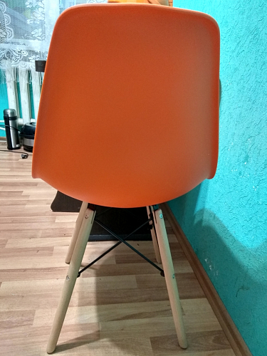 Пластиковый стул Eames PC-015 желтый фото покупателя 496