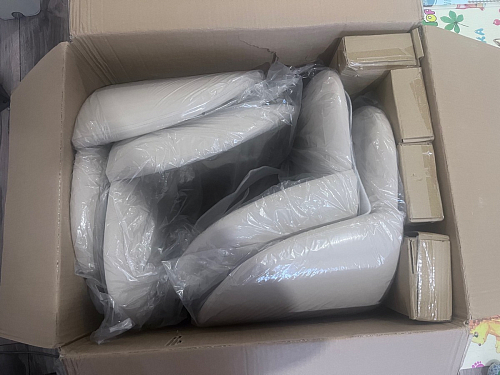 Стул на металлокаркасе Gabi 1 beige / black фото покупателя 610