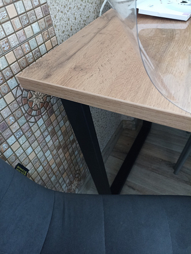 Деревянный стол Лота Лофт 140х80 дуб крафт табачный / черный матовый фото покупателя 454