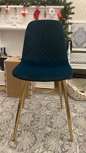 Стул на металлокаркасе Dabl 01 champagne / gold фото покупателя 37