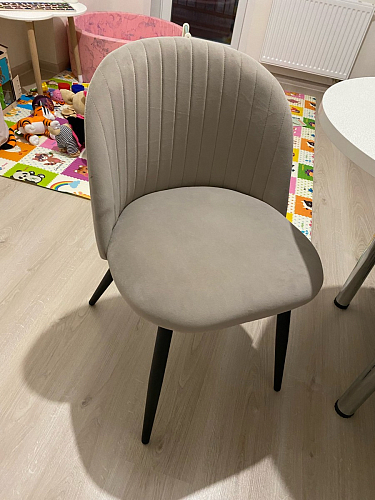 Стул на металлокаркасе Gabi 1 dark gray / black фото покупателя 658