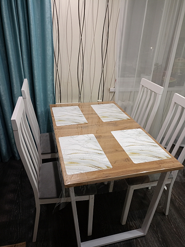 Деревянный стол Лота Лофт 120x75 дуб крафт табачный / черный матовый фото покупателя 453