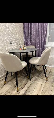 Стул на металлокаркасе Gabi latte / gold / black фото покупателя 277