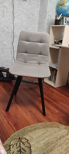 Стул на металлокаркасе Чилли К темно-серый (velutto 32) / черный фото покупателя 606