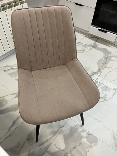 Стул на металлокаркасе Седа К латте / черный фото покупателя 198