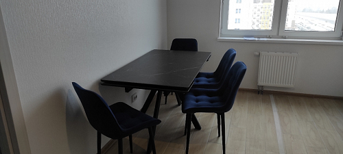 Керамический стол Вилли 140(200)х80 серый мрамор larka grey / черный фото покупателя 11