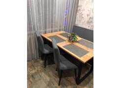 Стол Лота Лофт 140 25 мм юта / белый матовый фото покупателя 493