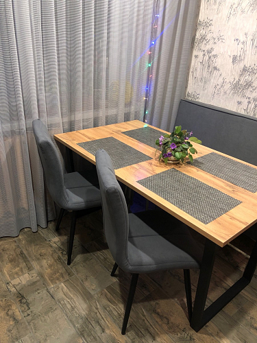 Деревянный стол Лота Лофт 120х75 белый матовый / дуб крафт золотой фото покупателя 493